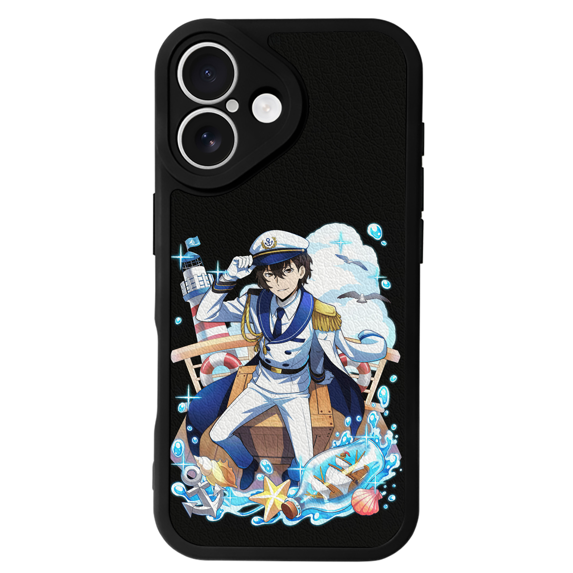 （画像用） 文豪ストレイドッグス Bungo Stray Dogs 【iPhone 16シリーズ対応】シリコンスマホケース（レザー調） 材質：シリコン
